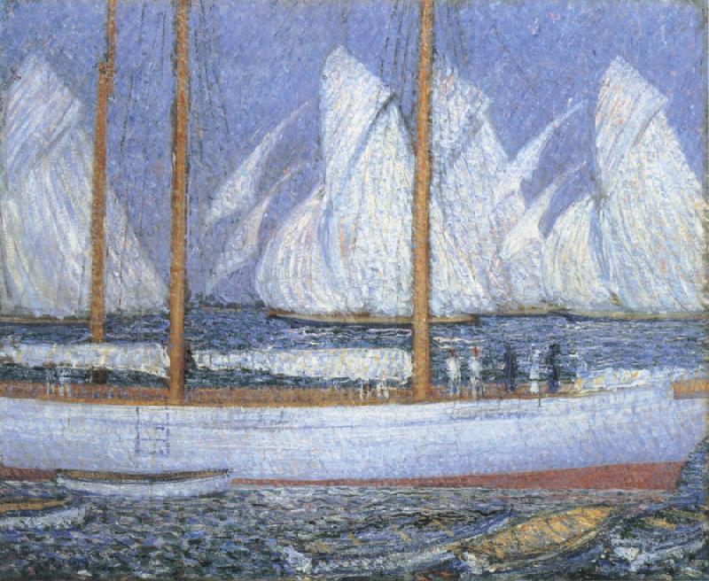 Philip Wilson Steer A Procession of Yachts oil painting picture